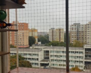 Zabezpečenie balkóna pre mačky – bezpečný priestor s poličkou na pozorovanie 1